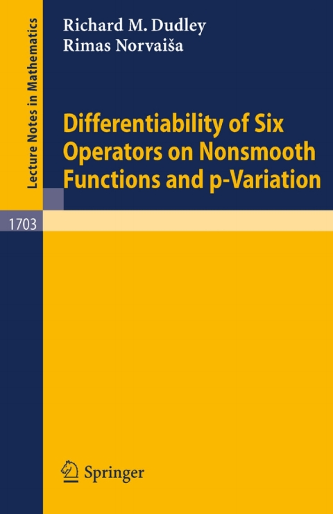 Cover image for book Differentiability of Six Operators on Nonsmooth Functions and p-Variation