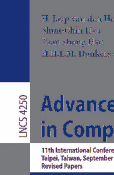 Cover image for book Advances in Computer Games