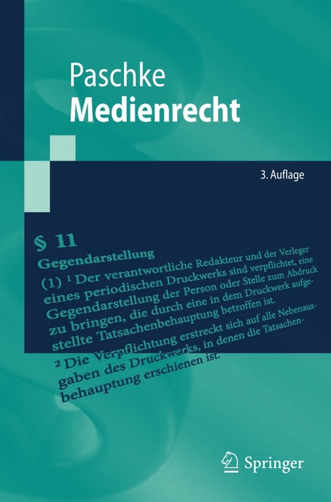 Cover image for book Medienrecht