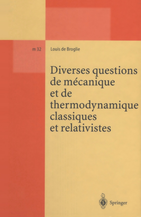 Cover image for book Diverses questions de mecanique et de thermodynamique classiques et relativistes