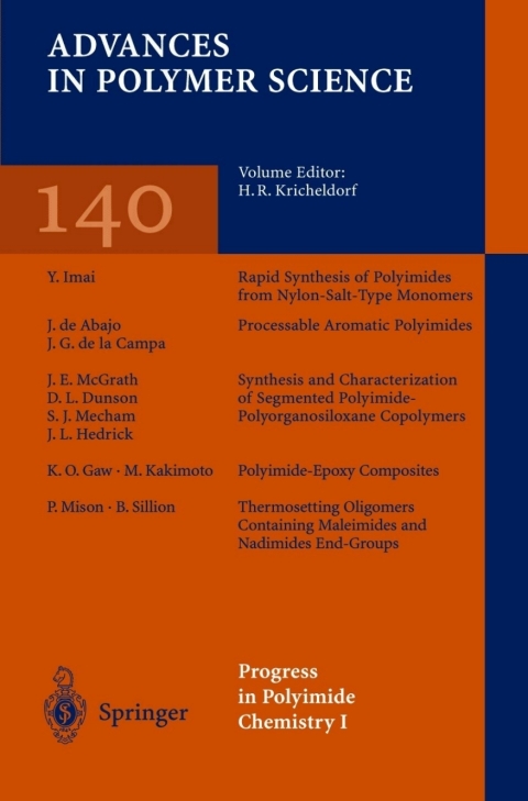 Cover image for book Progress in Polyimide Chemistry I