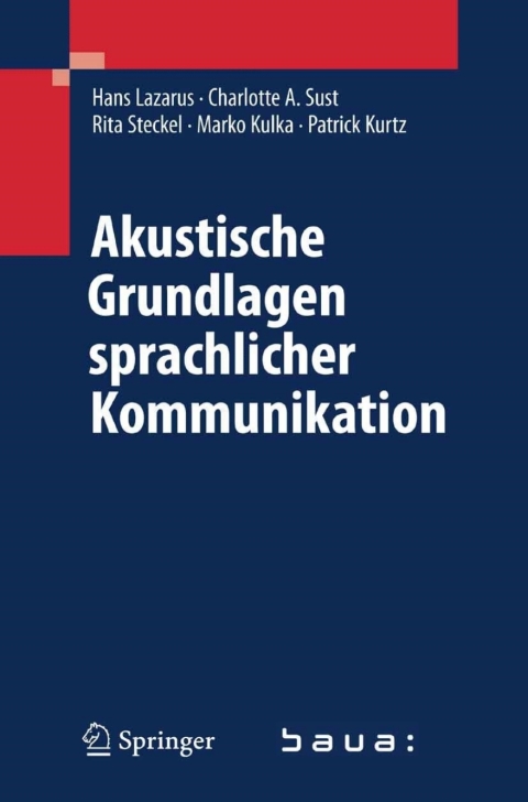 Cover image for book Akustische Grundlagen sprachlicher Kommunikation