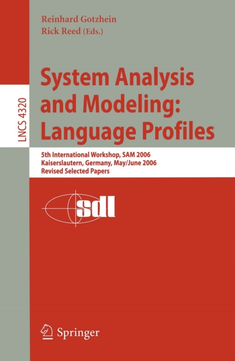 Cover image for book System Analysis and Modeling: Language Profiles