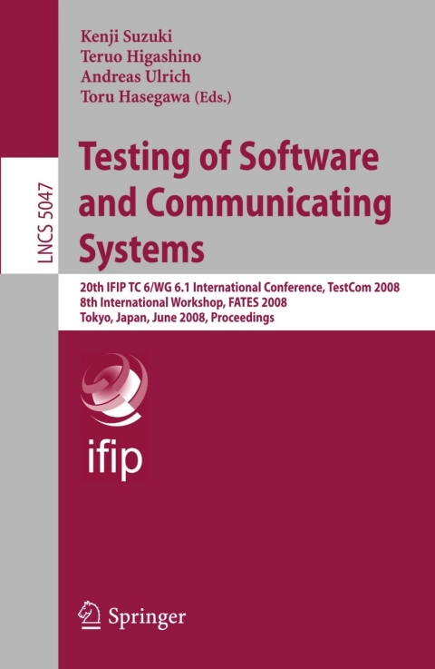 Cover image for book Testing of Software and Communicating Systems