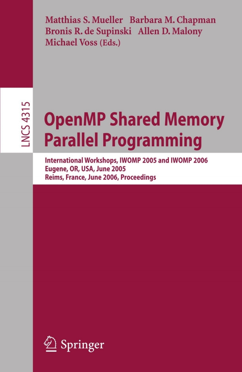 OpenMP Shared Memory Parallel Programming - 1st Edition (eBook)
