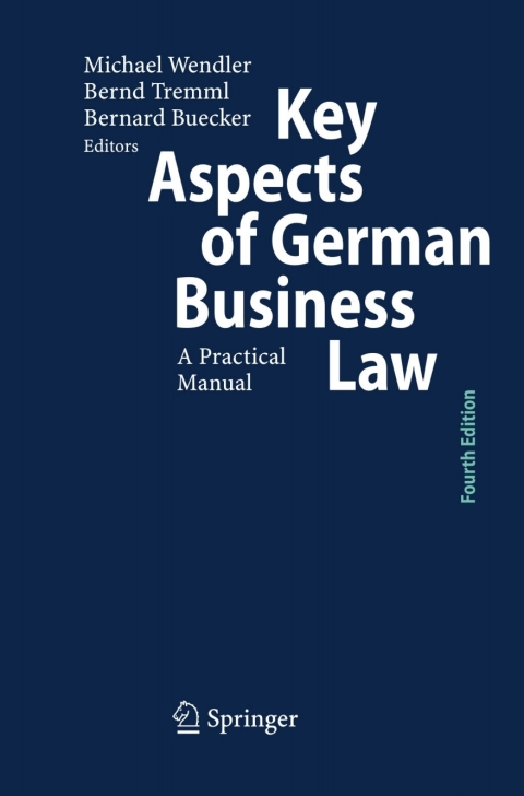 Cover image for book Key Aspects of German Business Law