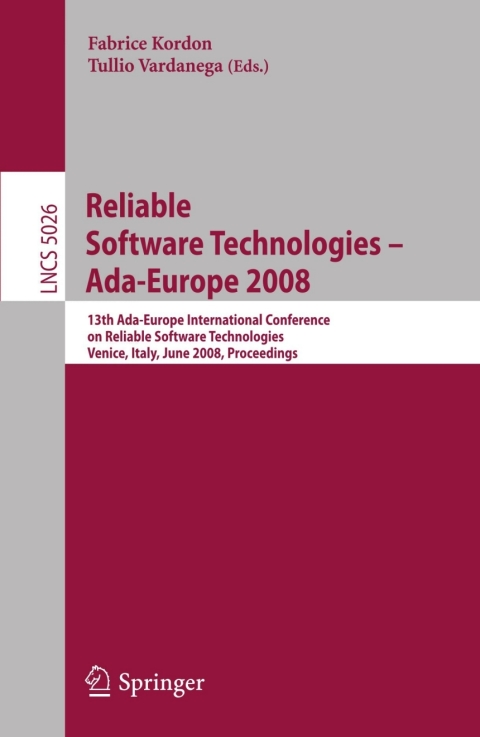 Cover image for book Reliable Software Technologies - Ada-Europe 2008
