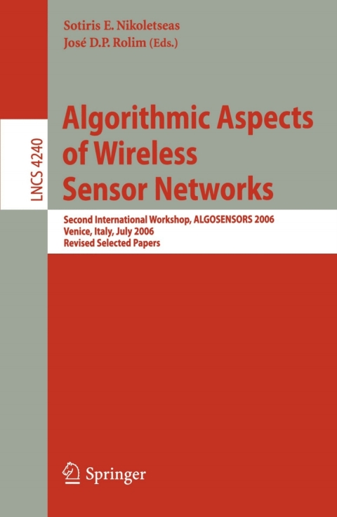 Cover image for book Algorithmic Aspects of Wireless Sensor Networks