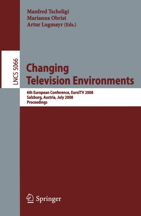 Cover image for book Changing Television Environments