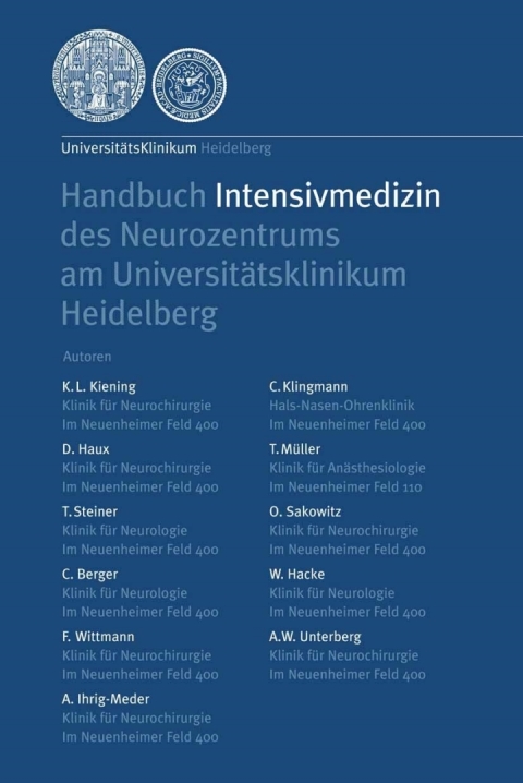 Cover image for book Handbuch Intensivmedizin des Neurozentrums am Universitätsklinikum Heidelberg
