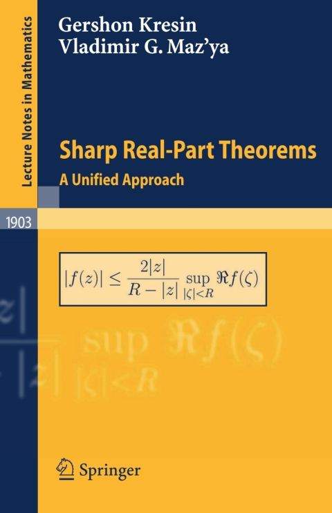 Cover image for book Sharp Real-Part Theorems