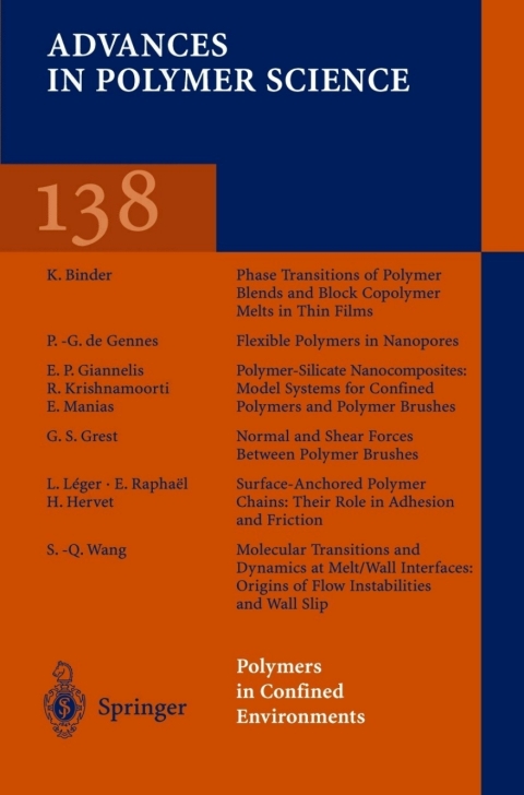 Cover image for book Polymers in Confined Environments