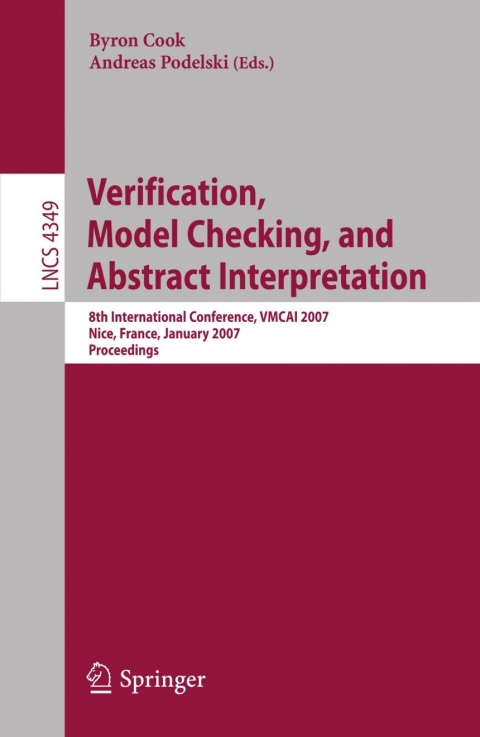 Cover image for book Verification, Model Checking, and Abstract Interpretation