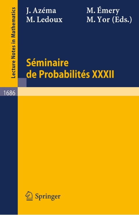 Cover image for book Séminaire de Probabilités XXXII
