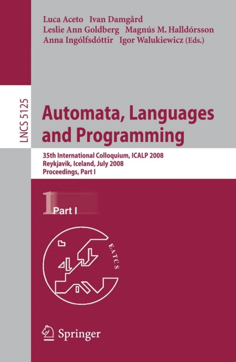 Cover image for book Automata, Languages and Programming