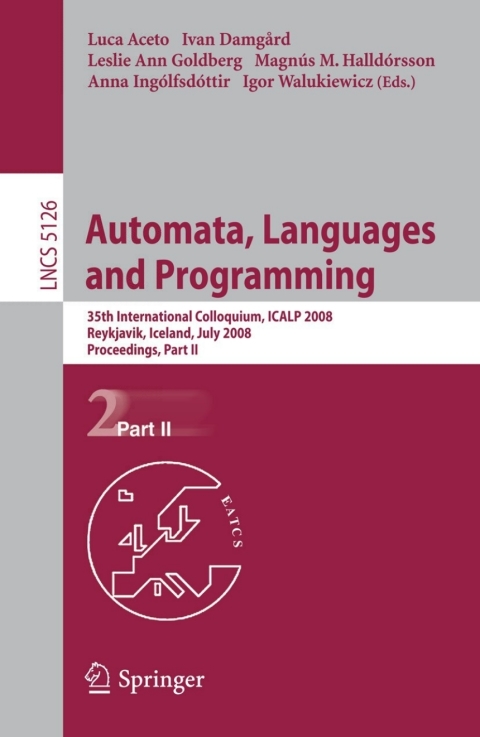 Cover image for book Automata, Languages and Programming
