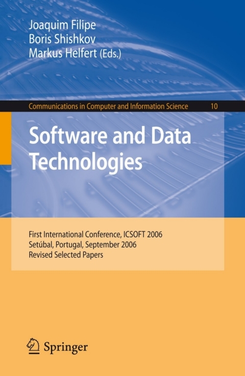 Cover image for book Software and Data Technologies