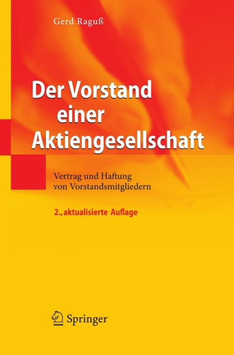 Cover image for book Der Vorstand einer Aktiengesellschaft