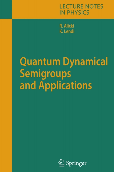 Cover image for book Quantum Dynamical Semigroups and Applications