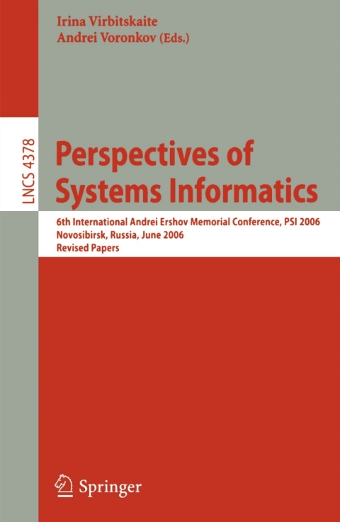 Cover image for book Perspectives of Systems Informatics