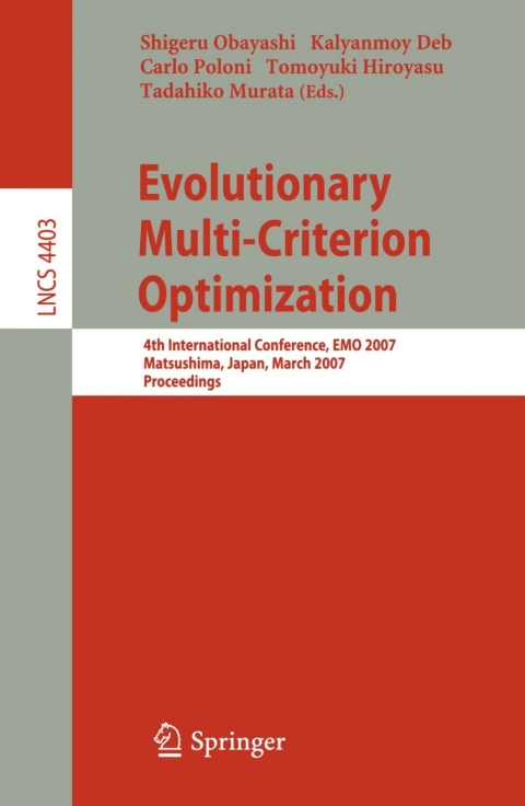 Cover image for book Evolutionary Multi-Criterion Optimization
