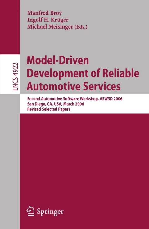 Cover image for book Model-Driven Development of Reliable Automotive Services
