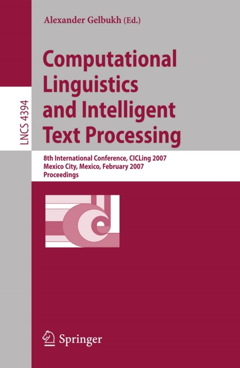 Cover image for book Computational Linguistics and Intelligent Text Processing