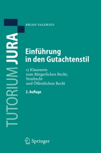 صورة الغلاف: Einführung in den Gutachtenstil 2nd edition 9783540709855