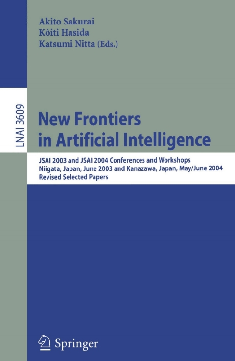 Cover image for book New Frontiers in Artificial Intelligence