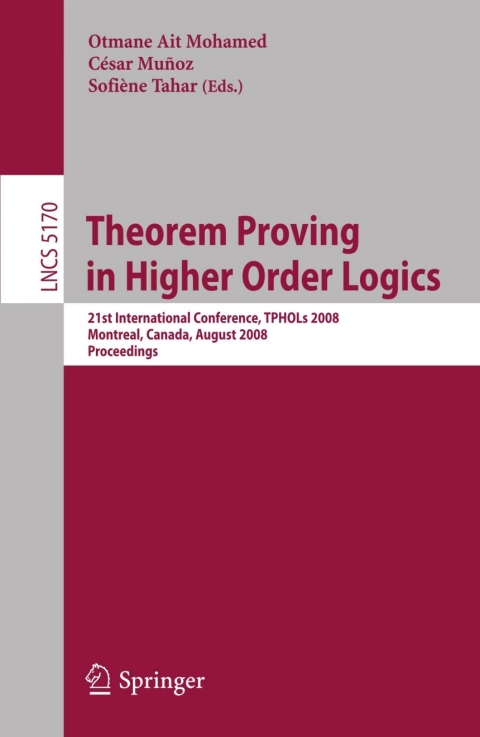 Cover image for book Theorem Proving in Higher Order Logics