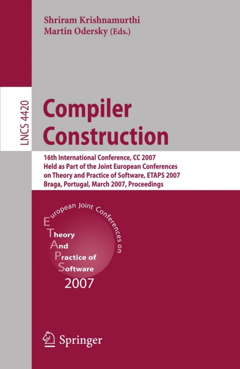 Cover image for book Compiler Construction