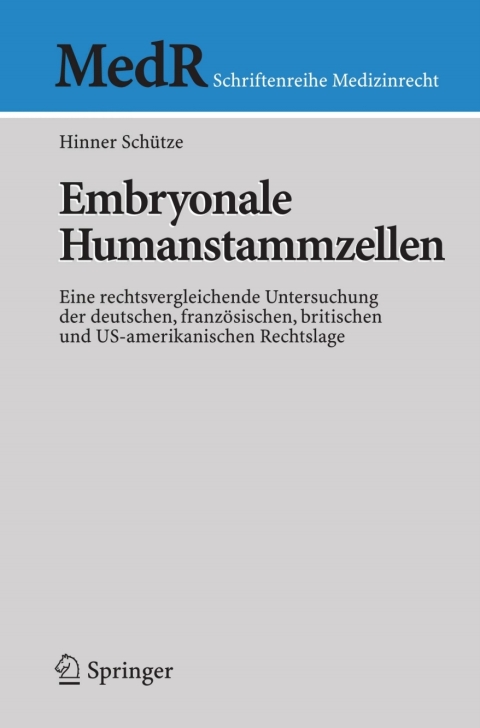 Cover image for book Embryonale Humanstammzellen