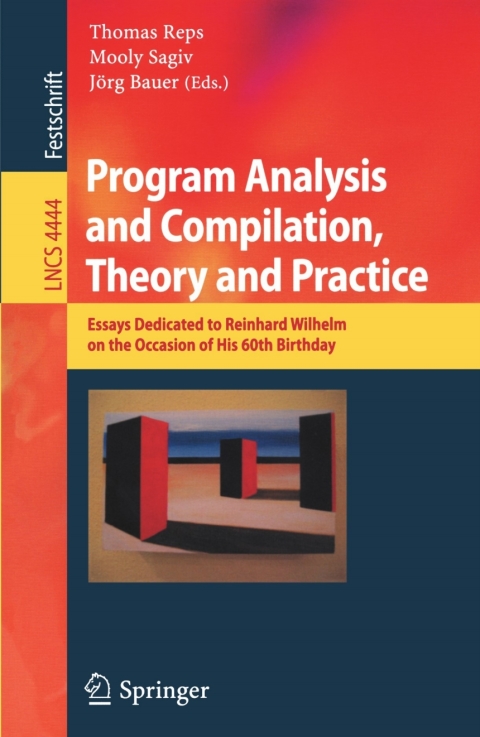 Cover image for book Program Analysis and Compilation, Theory and Practice