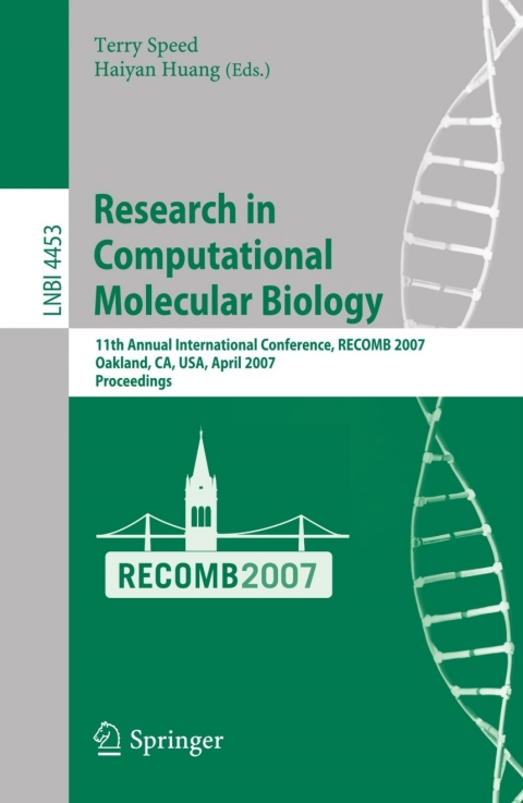 Cover image for book Research in Computational Molecular Biology