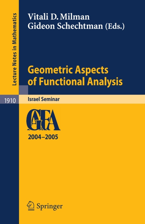 Cover image for book Geometric Aspects of Functional Analysis