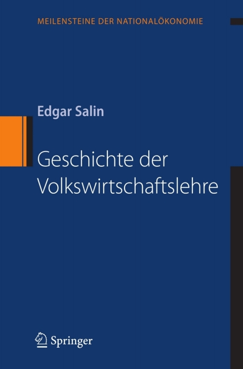 Cover image for book Geschichte der Volkswirtschaftslehre