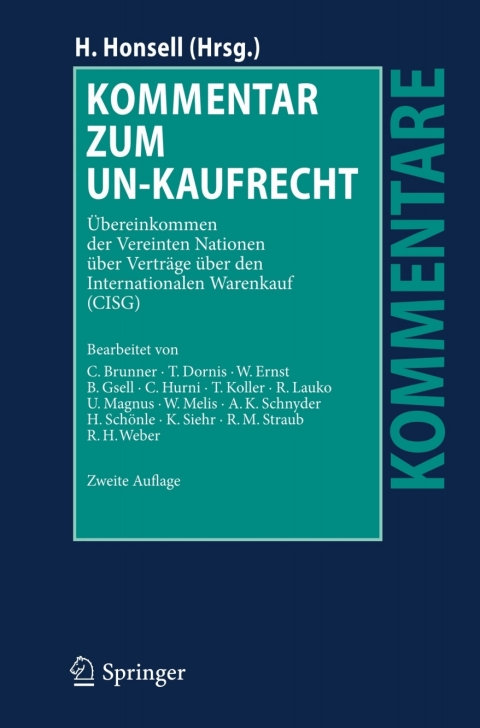Cover image for book Kommentar zum UN-Kaufrecht