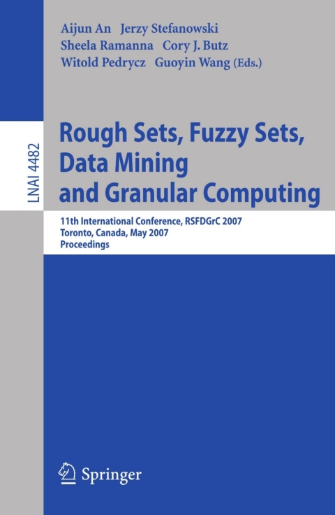Cover image for book Rough Sets, Fuzzy Sets, Data Mining and Granular Computing