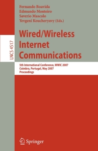 Cover image: Wired/Wireless Internet Communications 1st edition 9783540726944