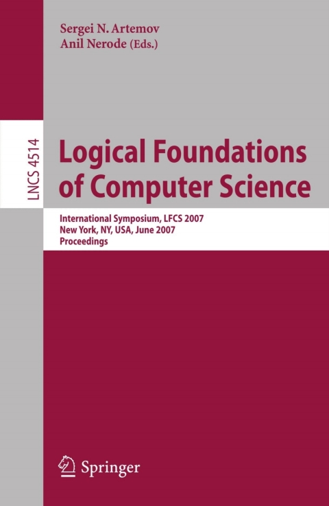 Cover image for book Logical Foundations of Computer Science