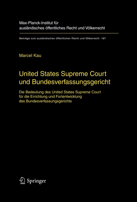 Cover image for book United States Supreme Court und Bundesverfassungsgericht