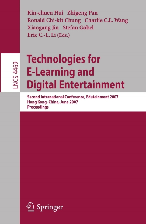 Cover image for book Technologies for E-Learning and Digital Entertainment