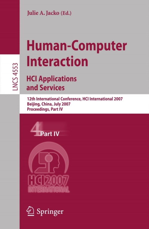 Cover image for book Human-Computer Interaction. HCI Applications and Services