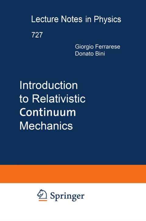 Cover image for book Introduction to Relativistic Continuum Mechanics