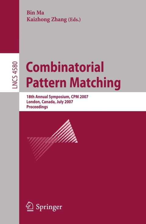 Cover image for book Combinatorial Pattern Matching