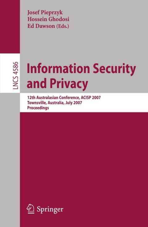 Information Security and Privacy 