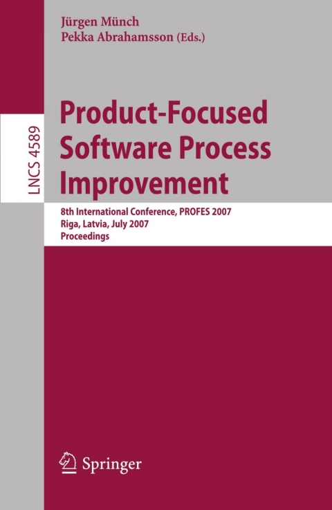 Cover image for book Product-Focused Software Process Improvement