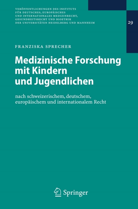 Cover image for book Medizinische Forschung mit Kindern und Jugendlichen