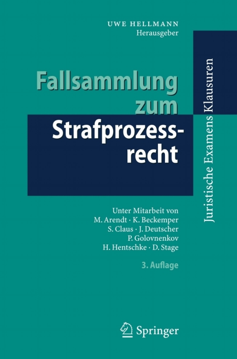 Cover image for book Fallsammlung zum Strafprozessrecht