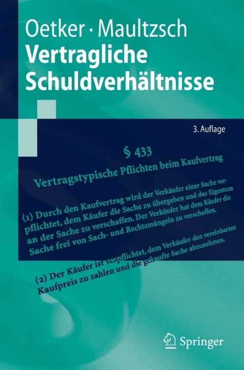 Vertragliche SchuldverhÃ¤ltnisse 